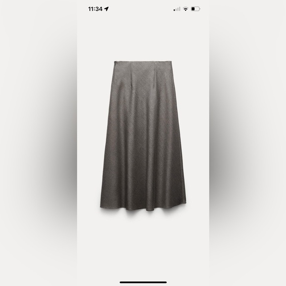 Zara wool bias skirt ZW collection - Picture 7 of 13